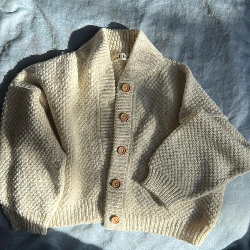 Wol hide wool cardigan